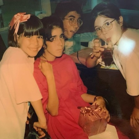 Sheila Carrasco with her siblings in her young days.